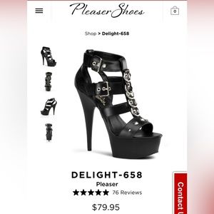 Pleaser Delight heels size 9